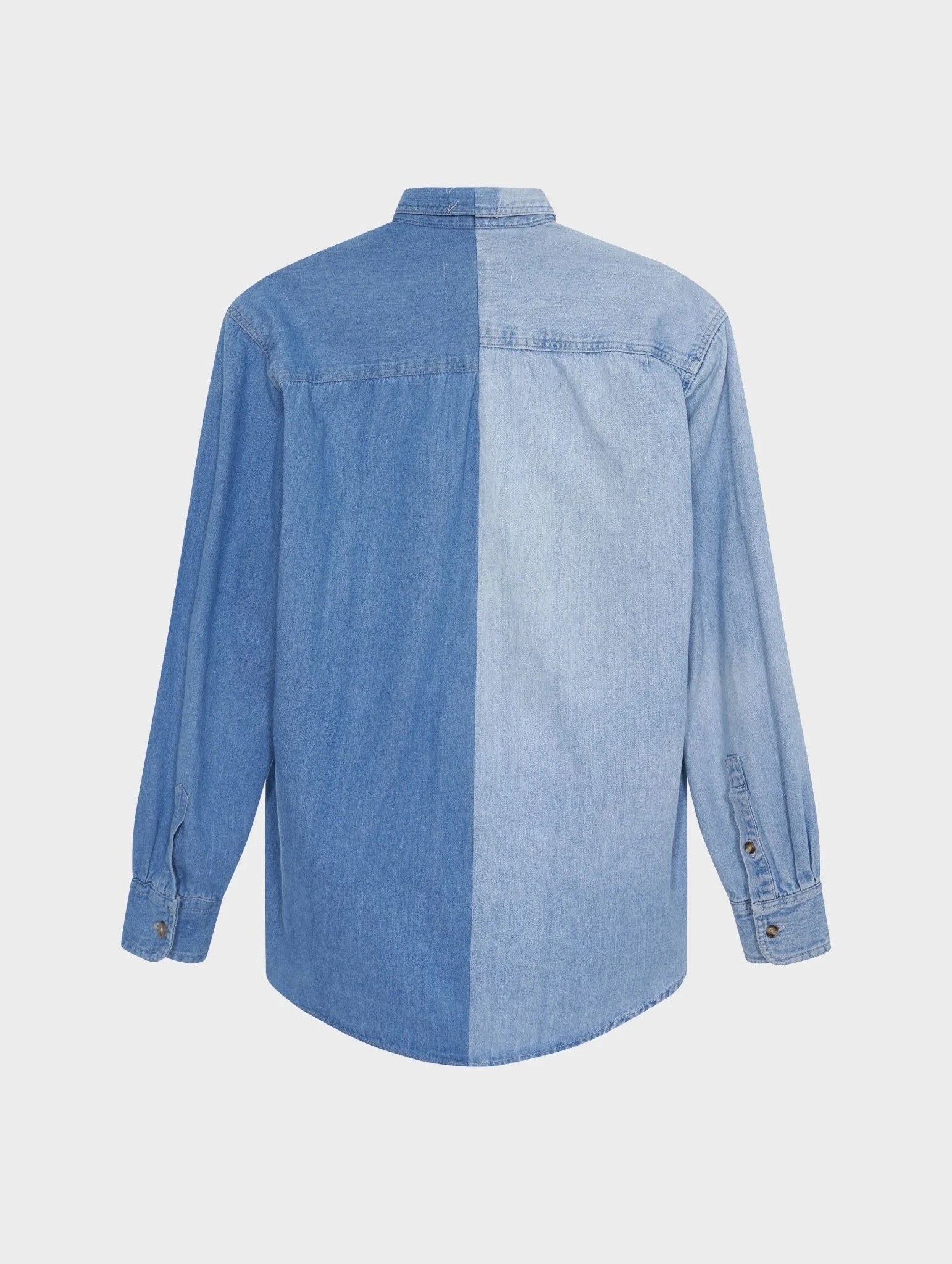 Classic Denim Shirt Mid Light Blue - Image 7