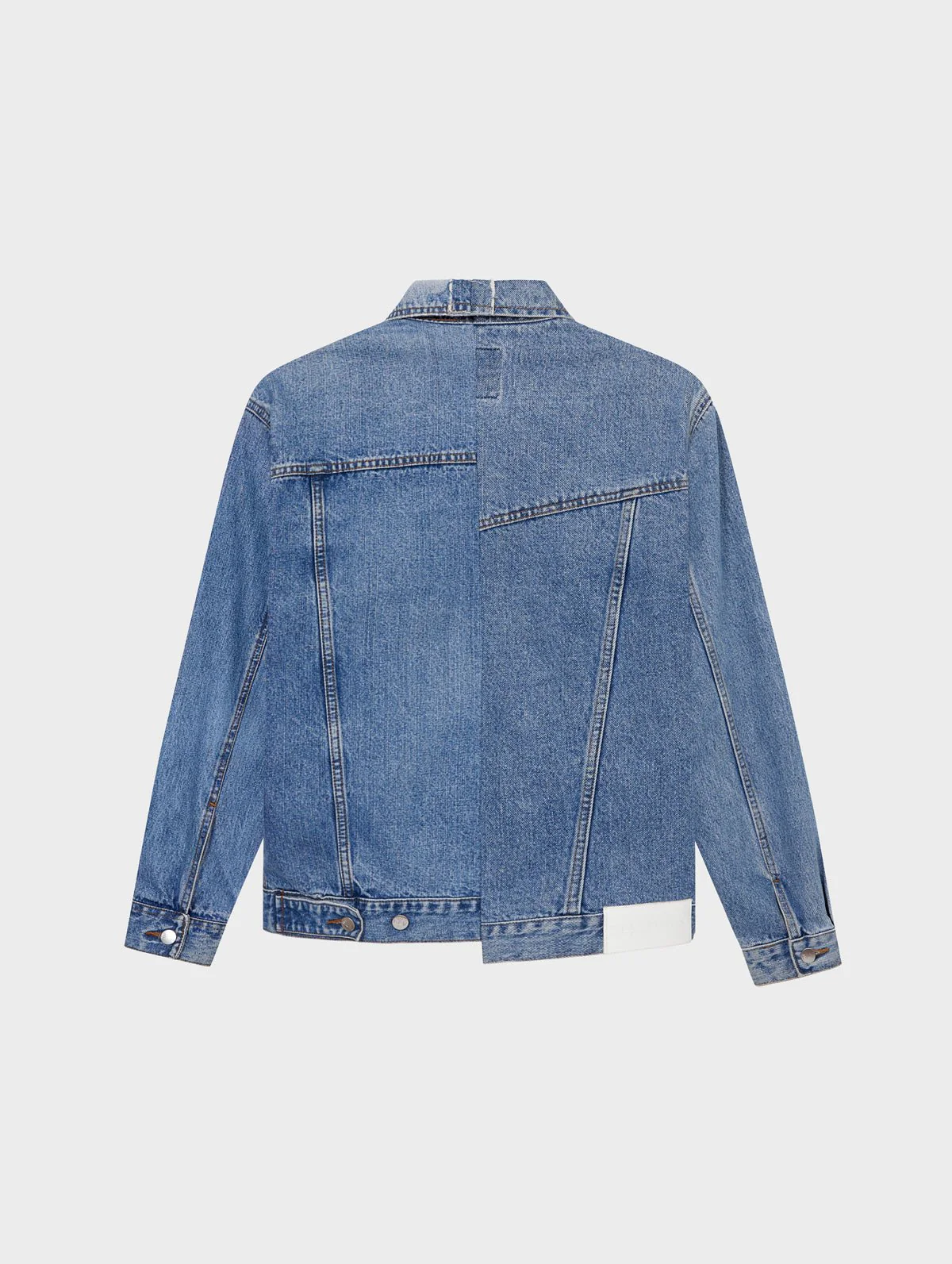 Men's Classic Denim Jacket Mid Blue - Image 4