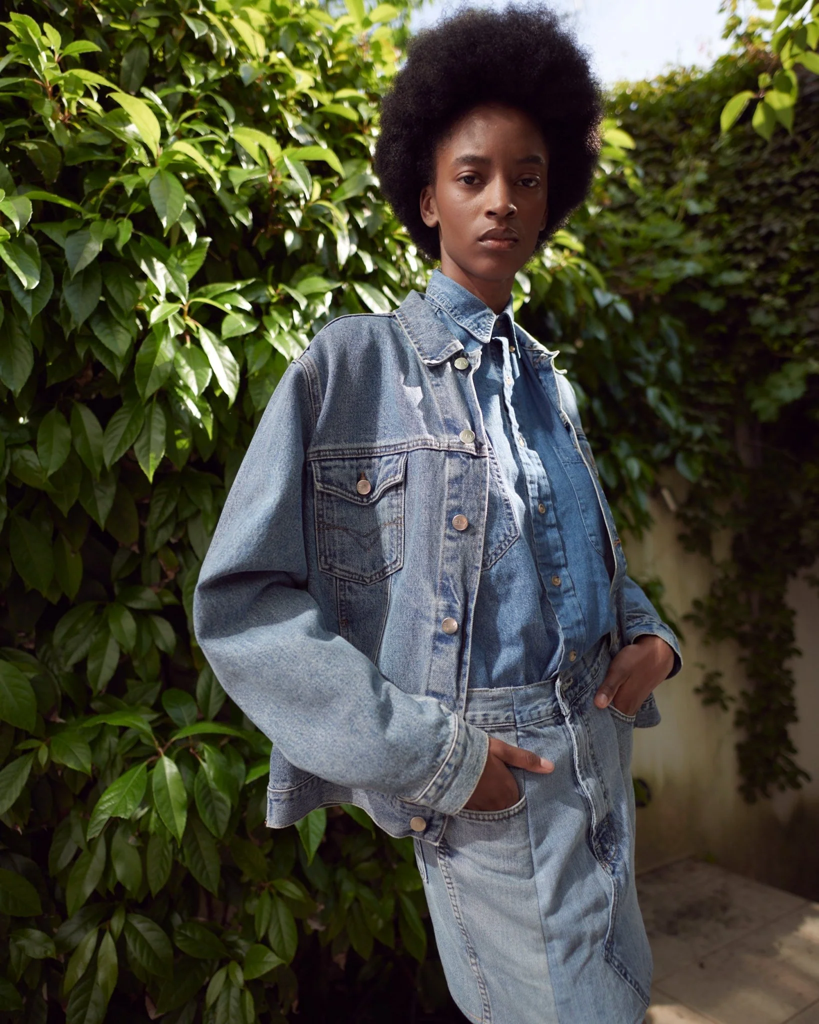 Classic Denim Jacket Denim Mid Blue - Image 5